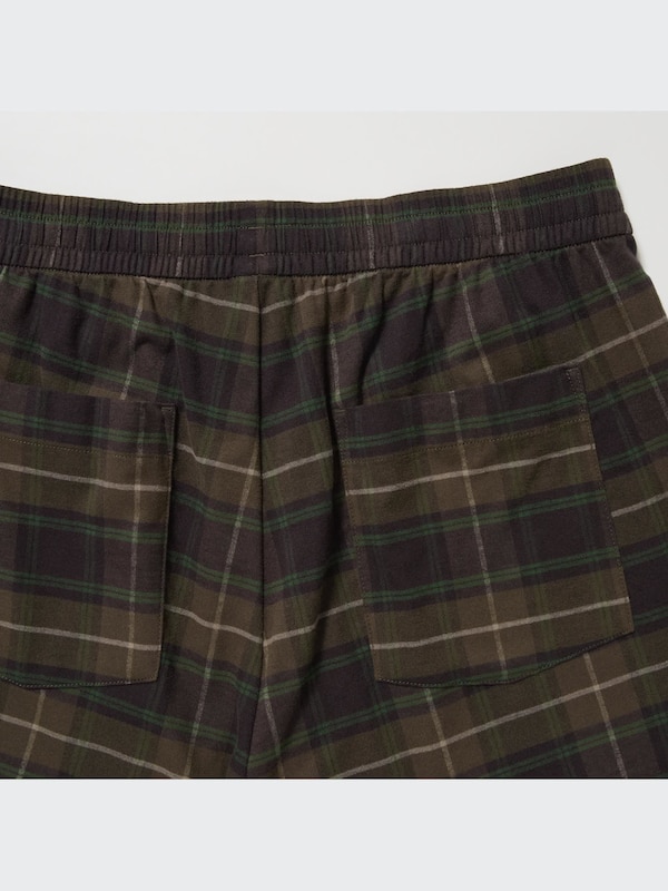 Karierte Easy Flanell Hose in 7/8-Länge