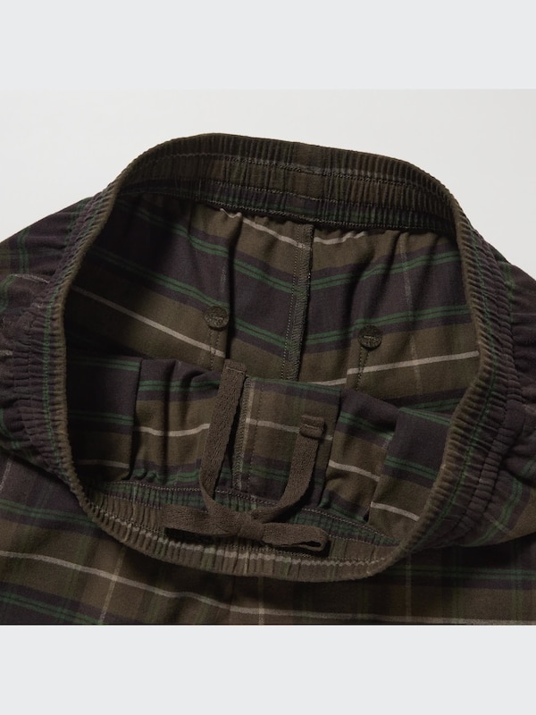 Karierte Easy Flanell Hose in 7/8-Länge