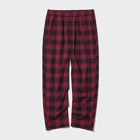 Express Men's Plaid Flannel Jogger Pant (XS) Red at  Men's Clothing  store