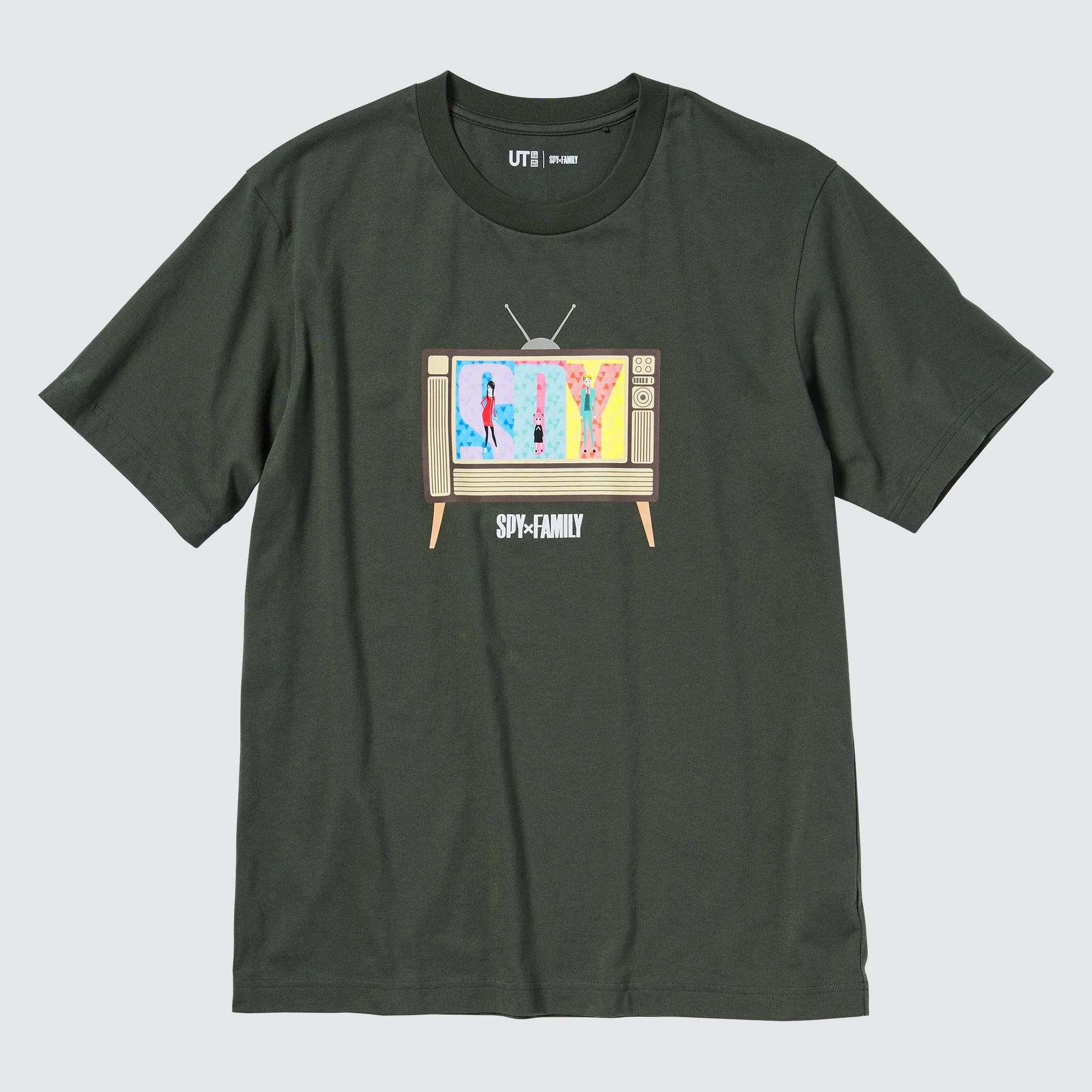 SPY x FAMILY Uniqlo UT Unisex Short-Sleeve Graphic T-Shirt Light Green  Size:XL