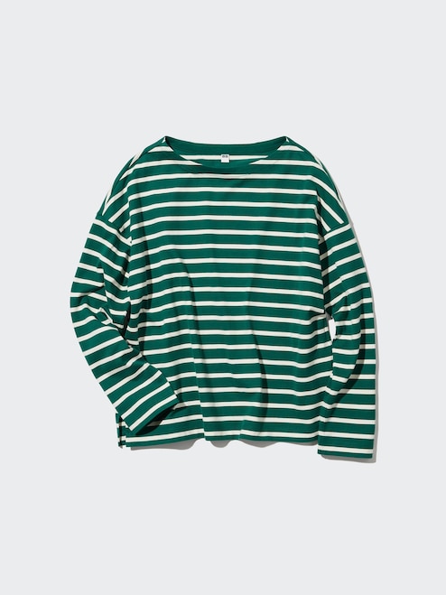 Women's striped long-sleeved t-shirt