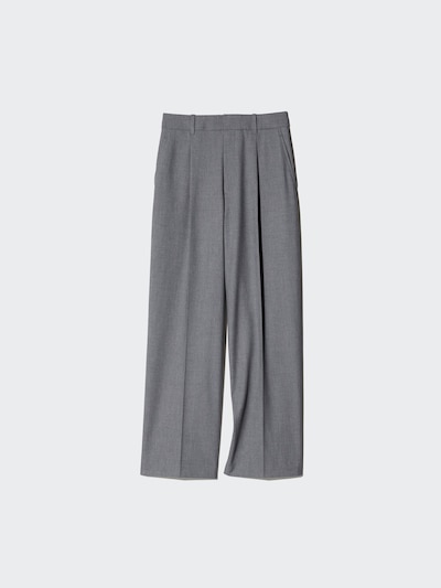 Wide-Fit Pleated Pants