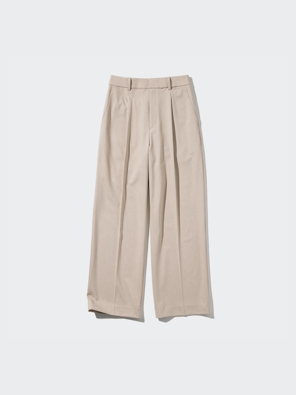 Pleated Wide Trousers