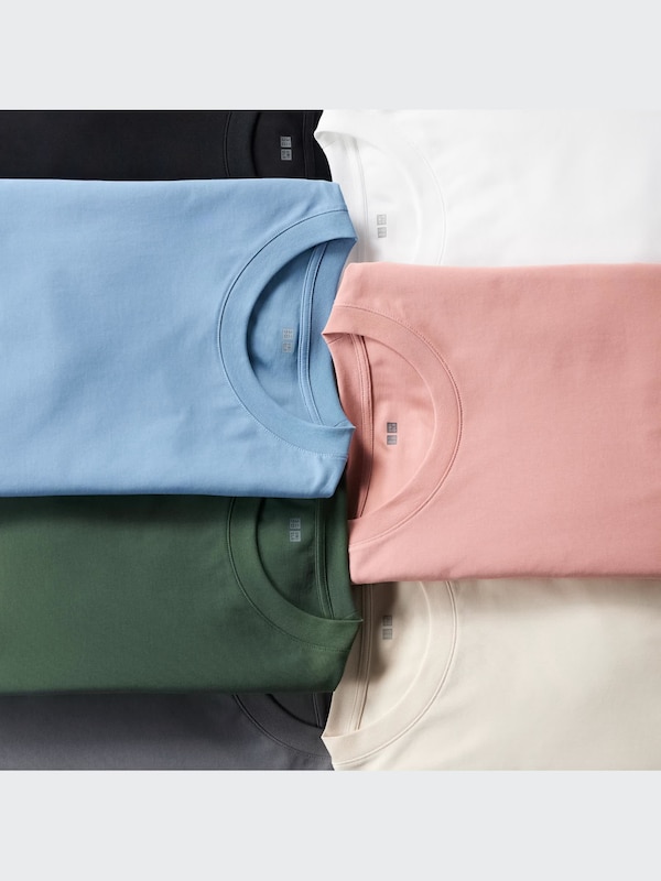 AIRism Cotton UV Protection Crew Neck Long-Sleeve T-Shirt