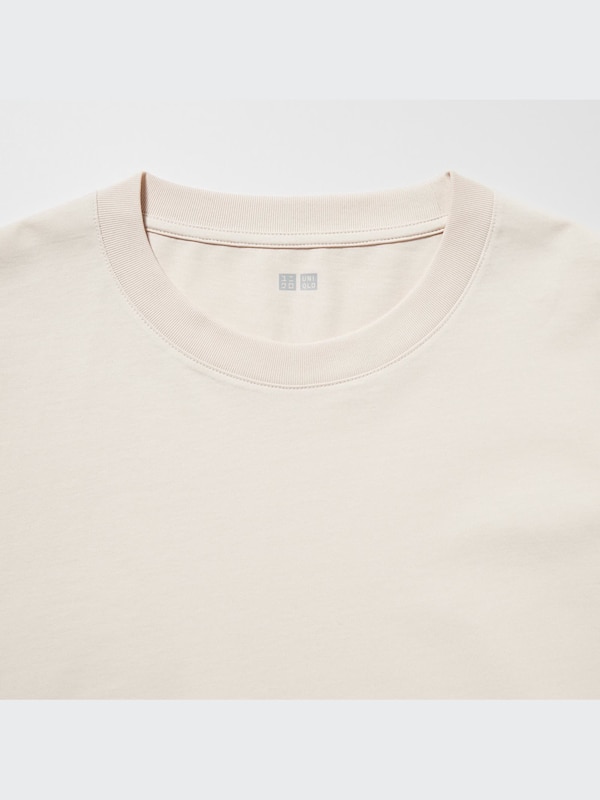 AIRism Cotton UV Protection Crew Neck Long-Sleeve T-Shirt