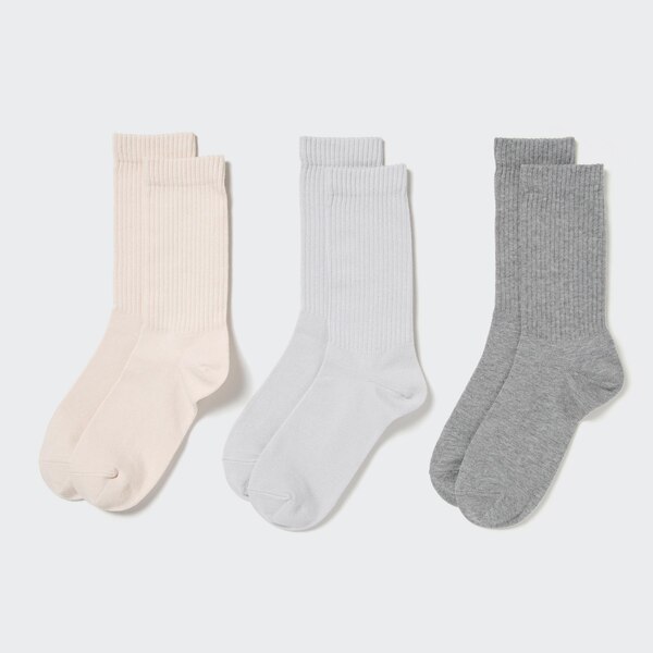 Ribbed Socks (3 Pairs) | UNIQLO US