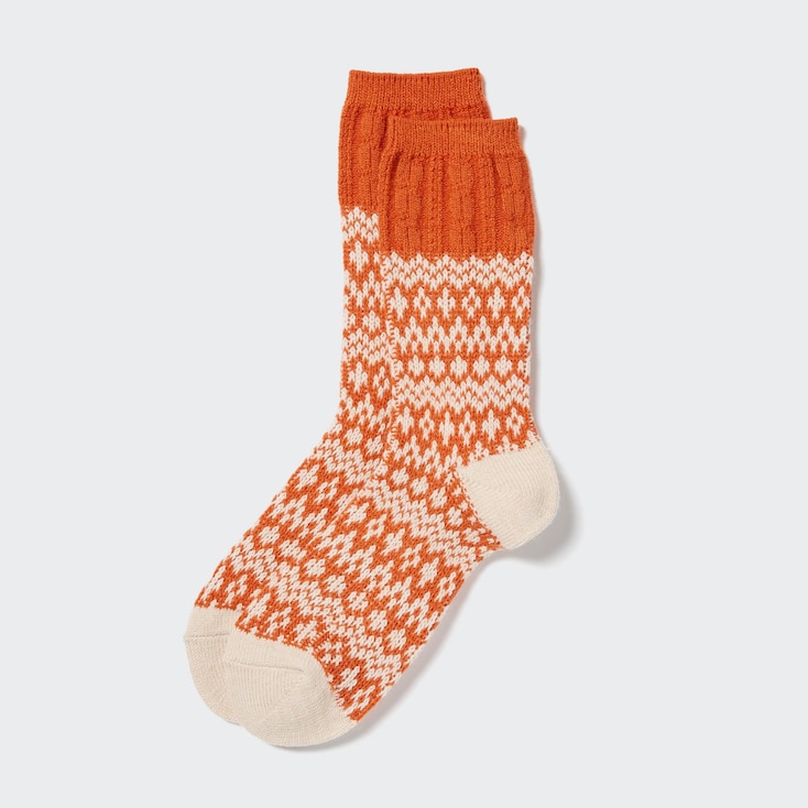 UNIQLO HEATTECH Fair Isle Thermal Socks