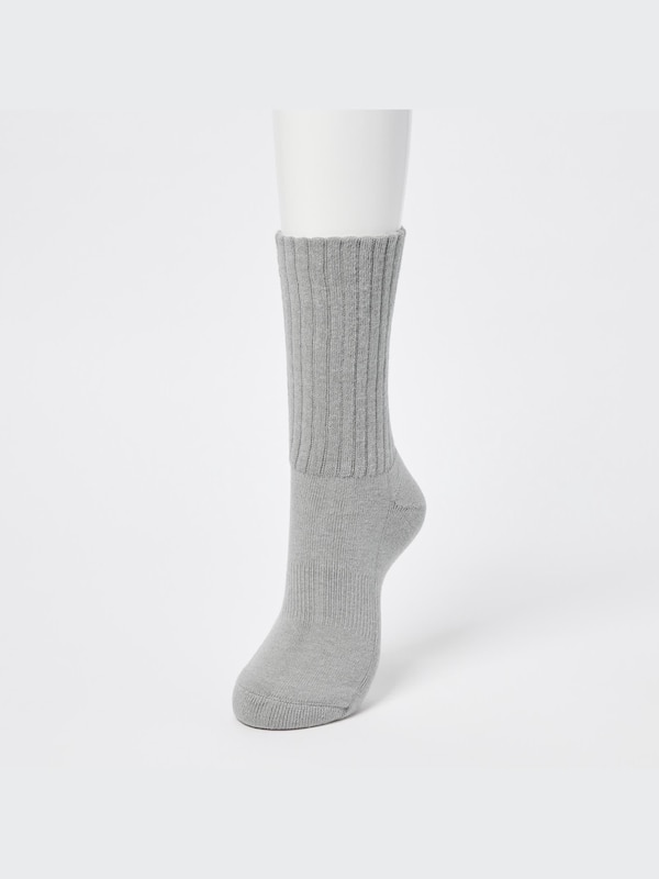 HEATTECH Ribbed Pile Lined Socks