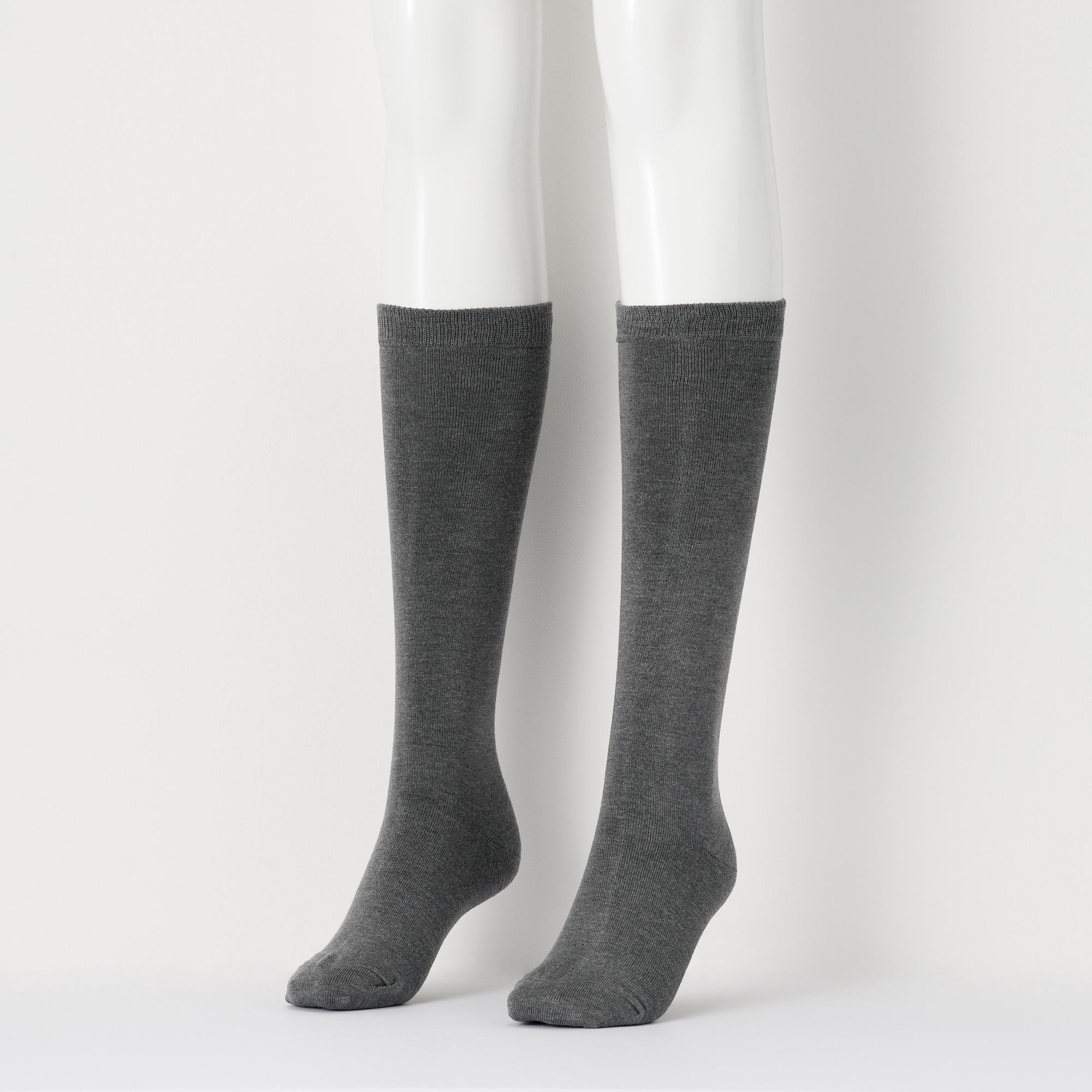 WOMEN S HEATTECH KNEE HIGH SOCKS UNIQLO CA