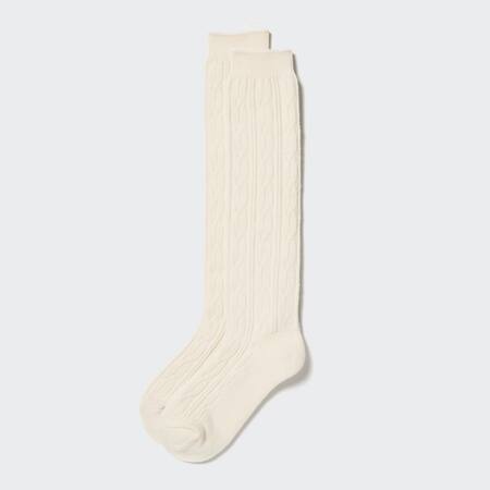 HEATTECH Cable Knit High Thermal Socks