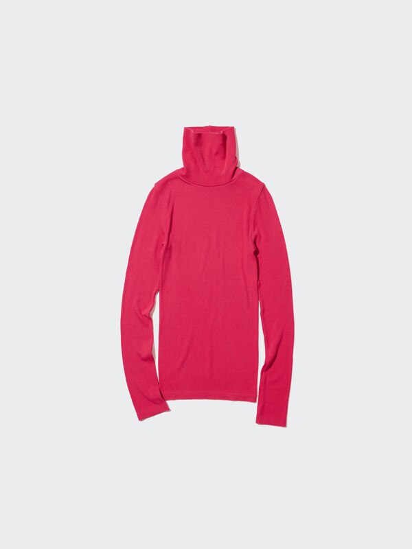 HEATTECH Seamless Ribbed T-Shirt | Extra Warm | Turtleneck