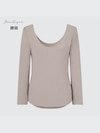 HEATTECH Ballet Neck Long-Sleeve T-Shirt (Silk Blend)