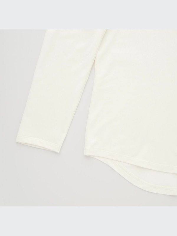 HEATTECH Ballet Neck Long-Sleeve T-Shirt (Silk Blend)