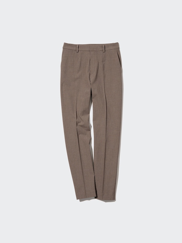 SMART ANKLE PANTS (CHECKED)