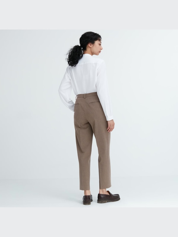SMART ANKLE PANTS (CHECKED)