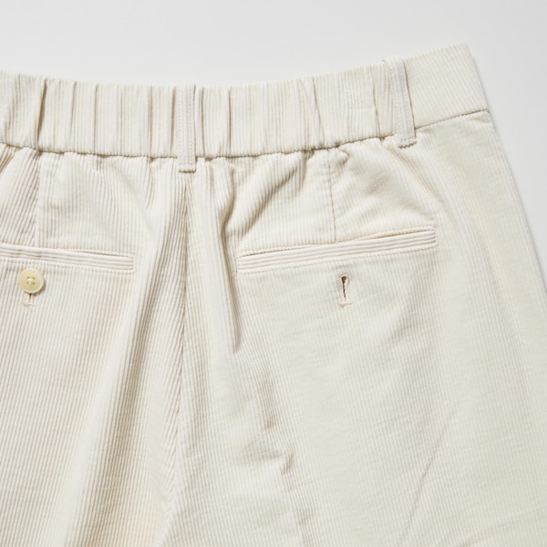 Corduroy Wide-Fit Pleated Pants | UNIQLO US