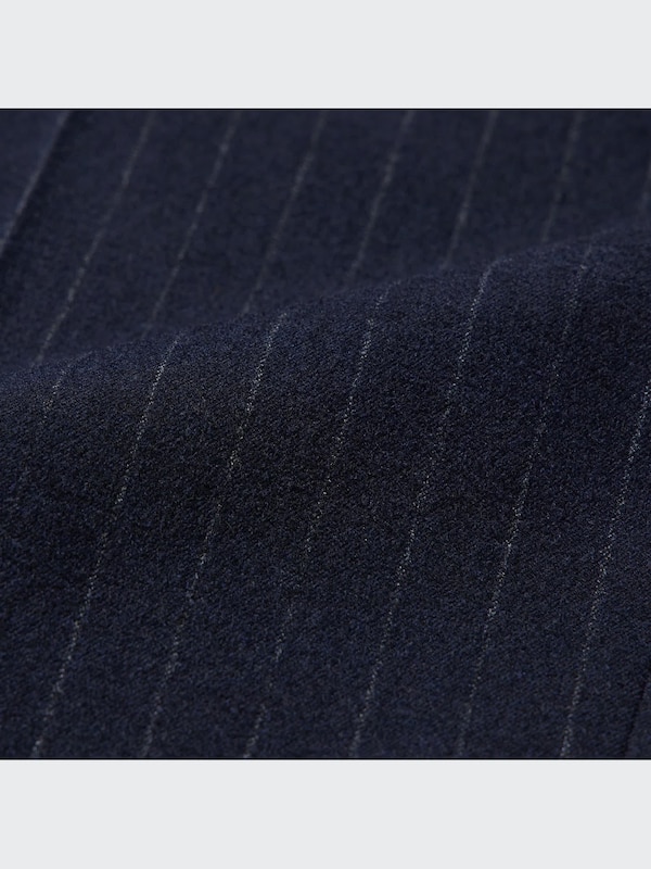 Smart Brushed Ankle Pants (Pinstripe)