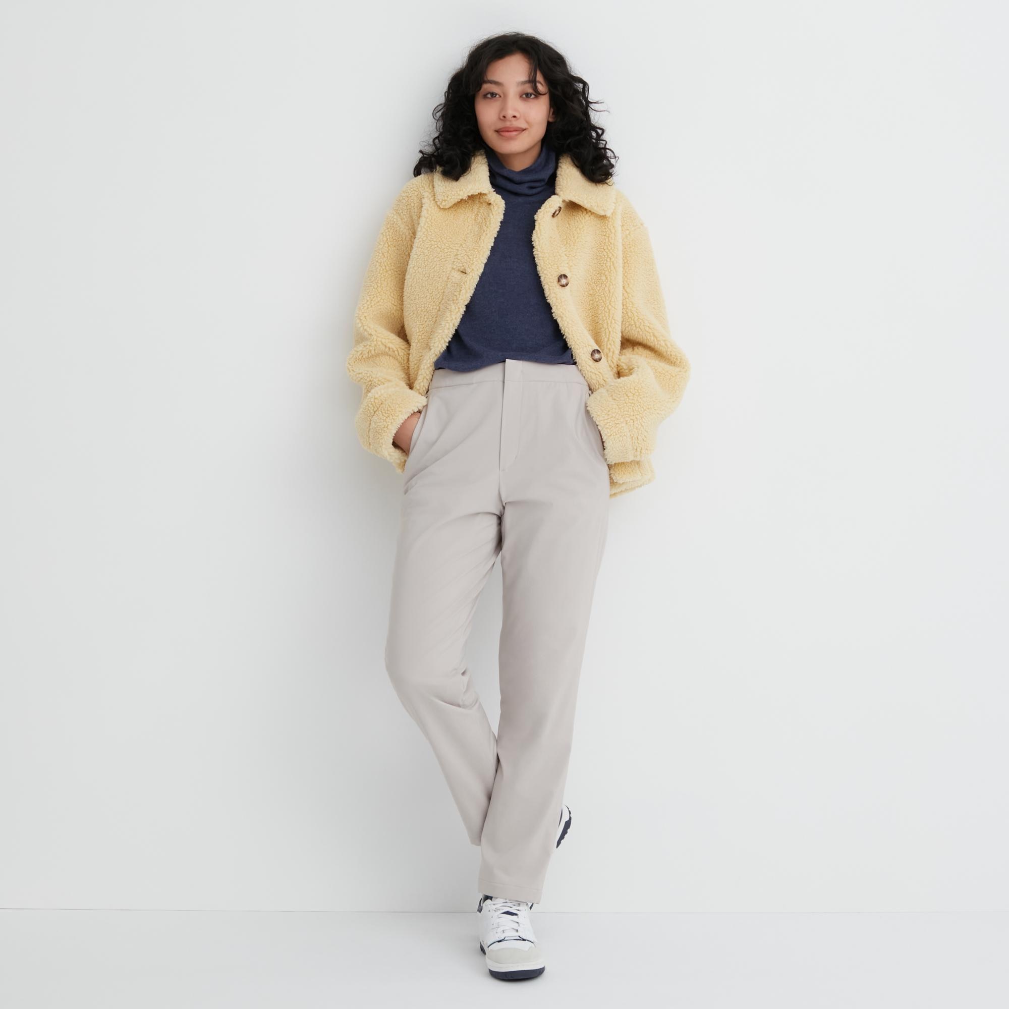 Women's Stretch French Terry Straight Trousers | MUJI