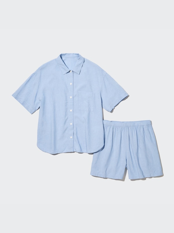 Linen Blend Set (Short Sleeve)