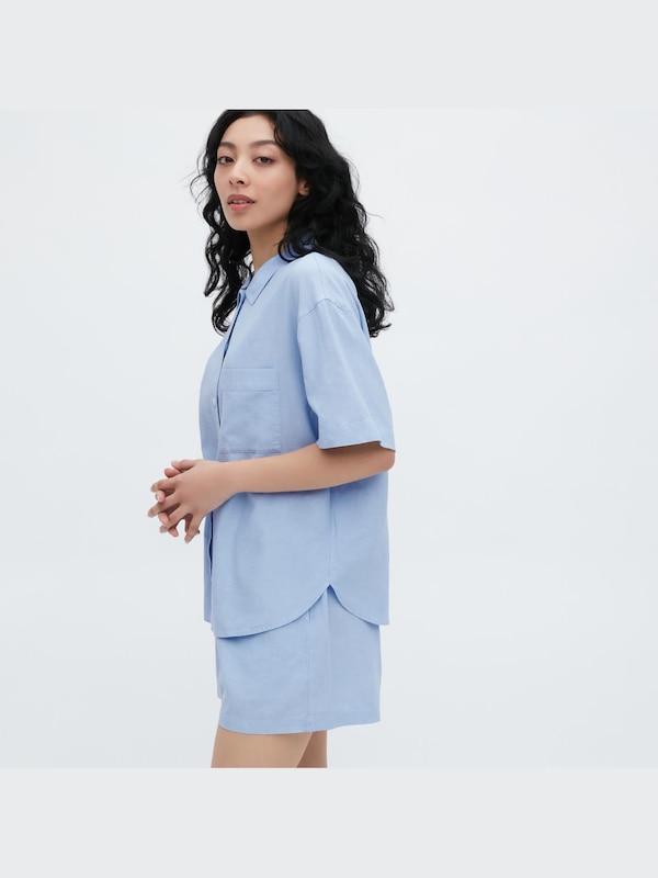 Linen Blend Set (Short Sleeve)