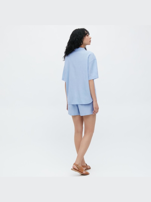 Linen Blend Set (Short Sleeve)
