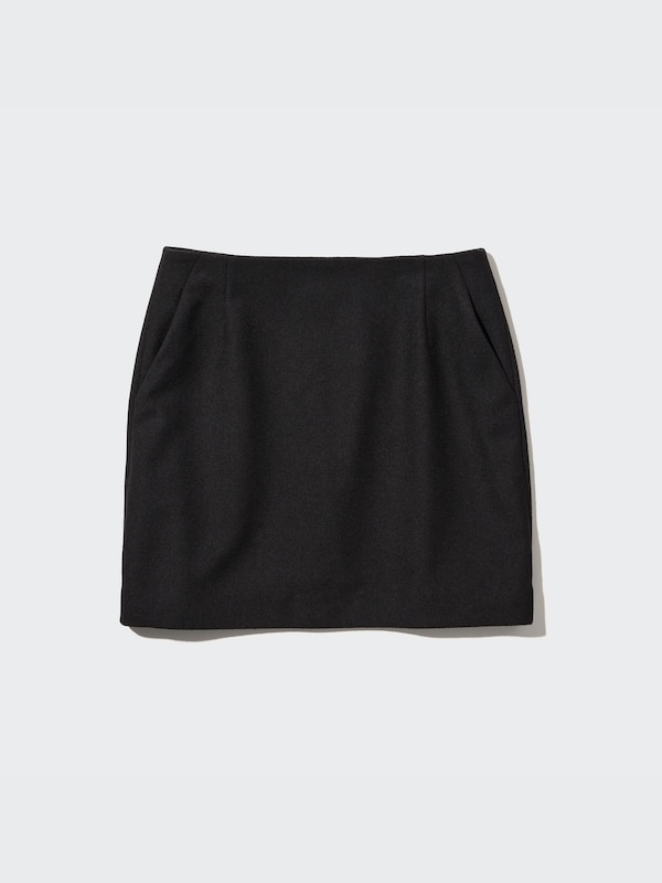 Wool Blend Mini Skirt
