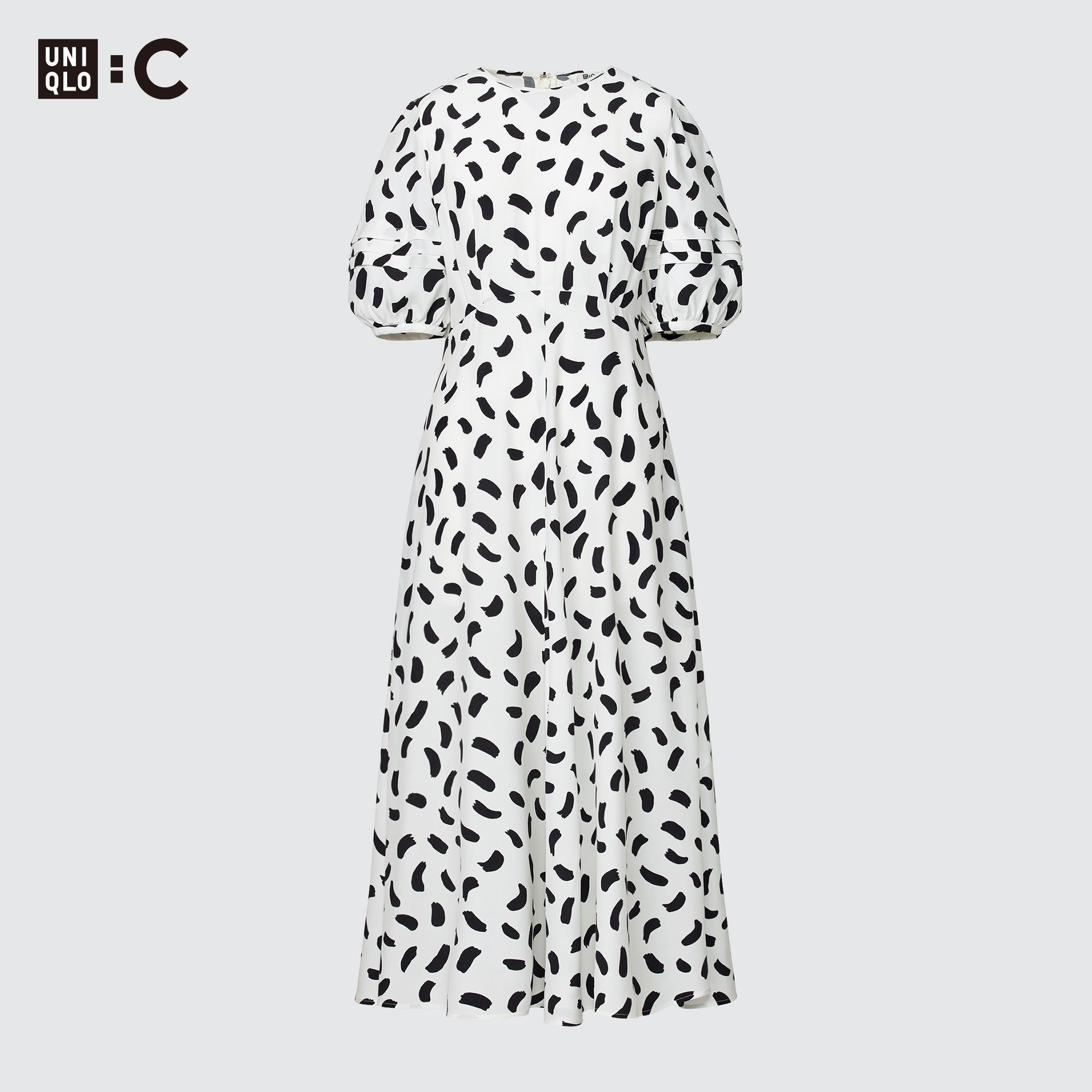 Balloon Sleeve Short Sleeve Dress UNIQLO US