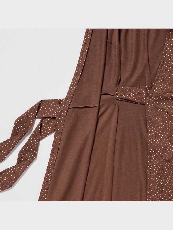 Wrap Long-Sleeve Dress