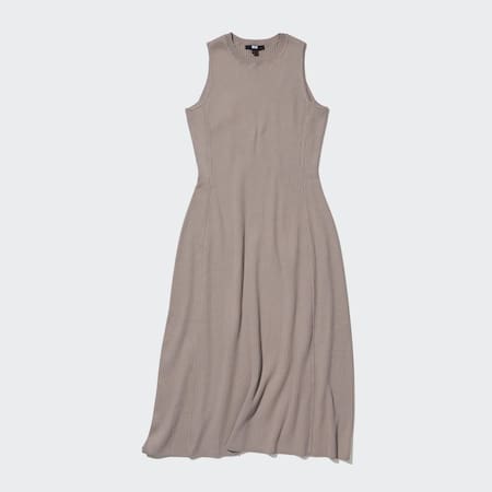 Cotton Blend Knit Sleeveless Dress | UNIQLO GB
