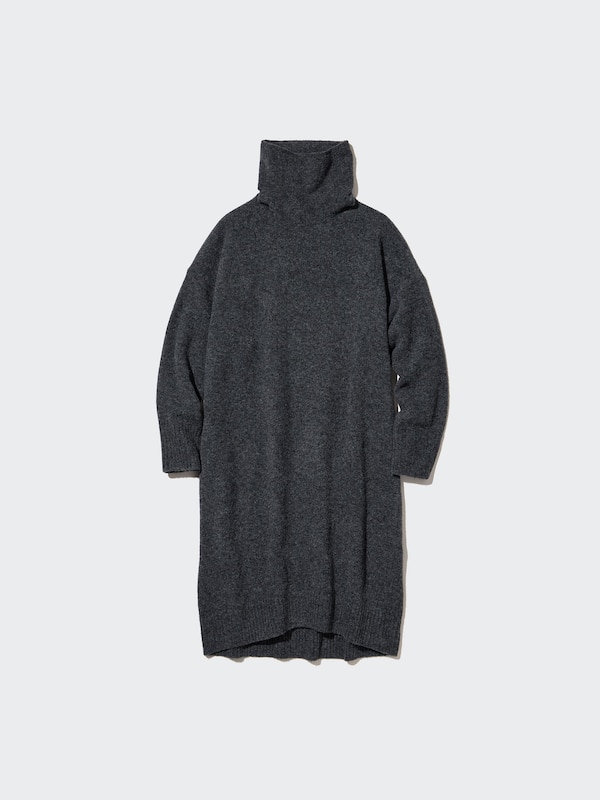 SOUFFLE YARN TURTLENECK DRESS