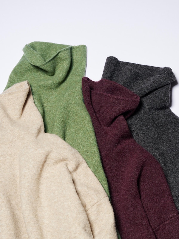 Souffle Yarn Turtleneck Dress