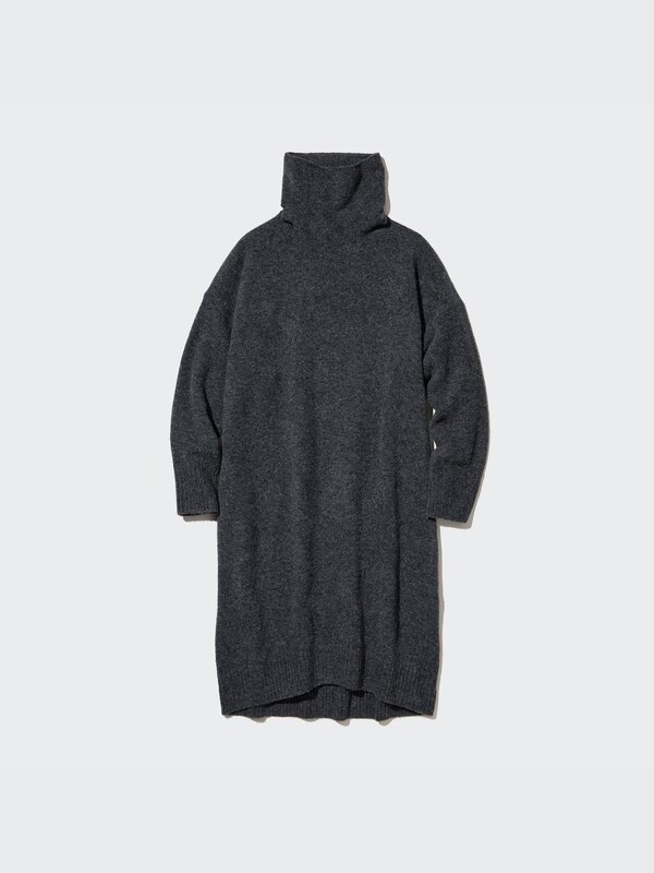 Souffle Yarn Turtleneck Dress