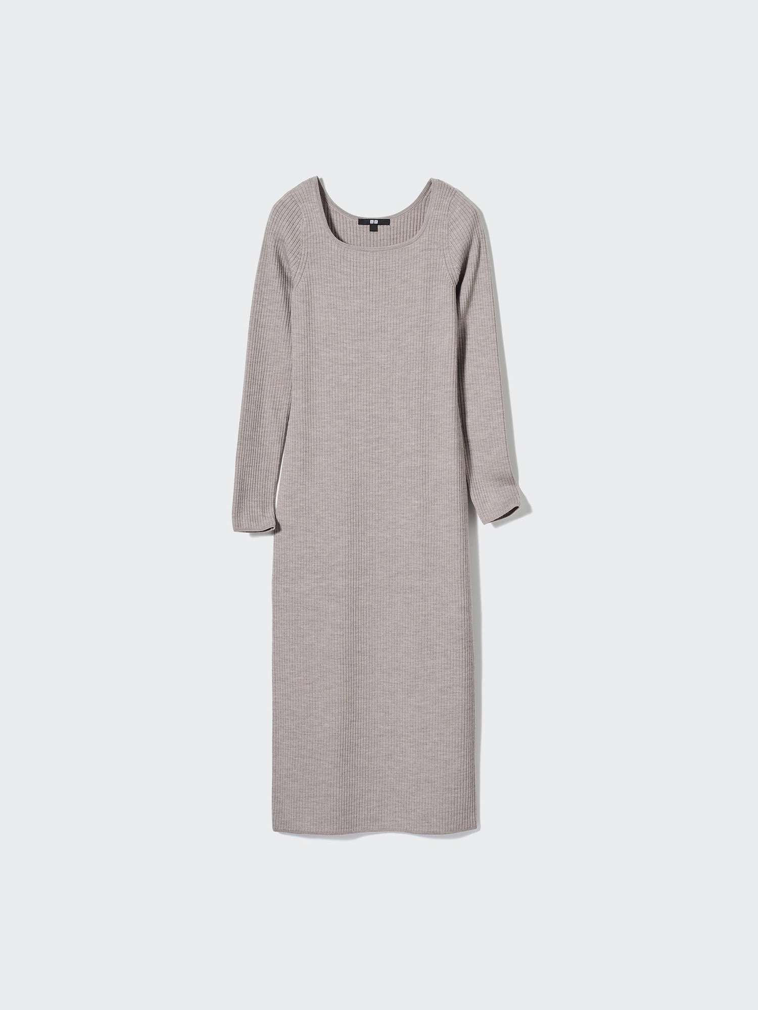 Merino Blend Fitted U Neck Long Sleeve Dress | UNIQLO US