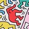 Mini Borsa A Tracolla Rotonda Stampa UT Keith Haring