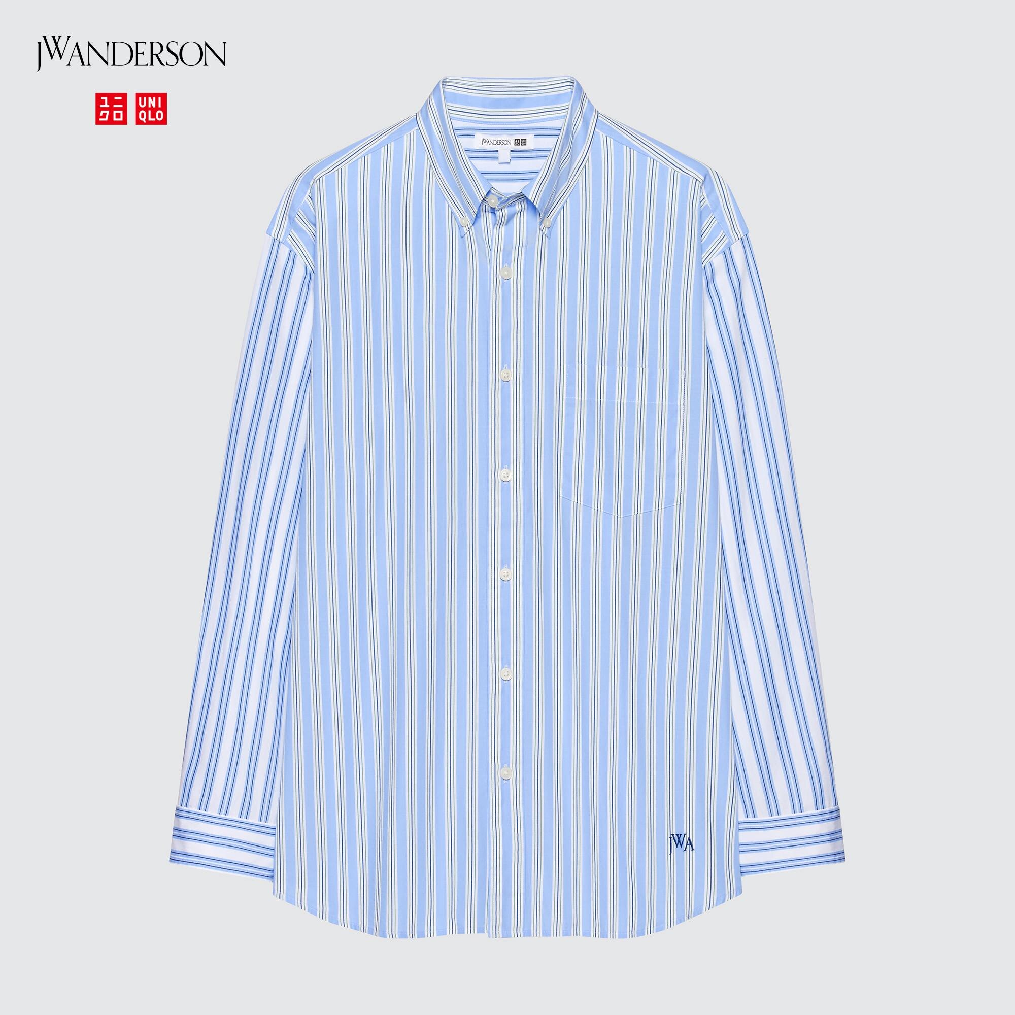 JW ANDERSON OVERSIZED STRIPED LONG SLEEVE SHIRT