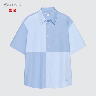 Chambray Oversized Short-Sleeve Shirt (JW Anderson)	
