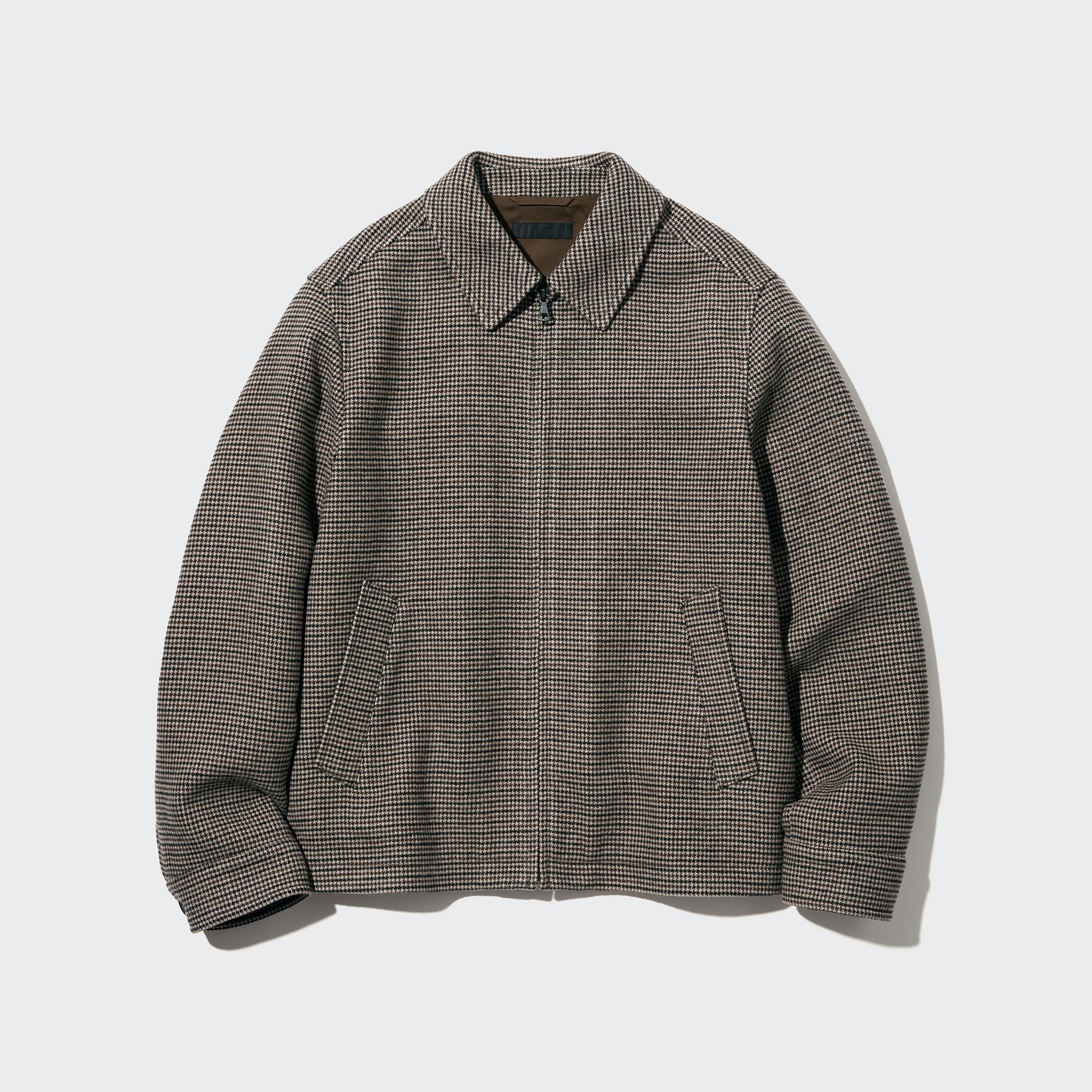 Single Collar Short Blouson (Houndstooth) | UNIQLO US