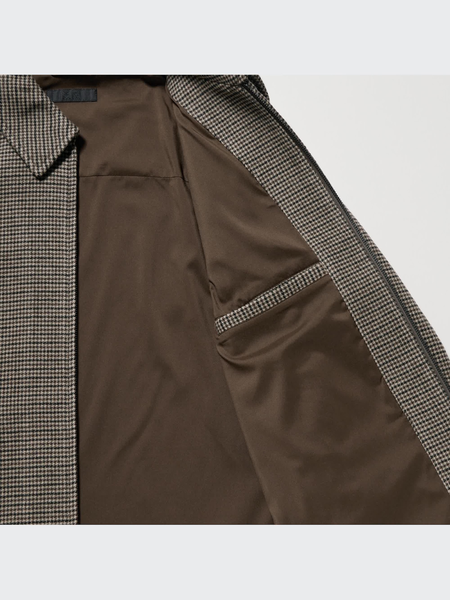 Single Collar Short Blouson (Houndstooth) | UNIQLO US