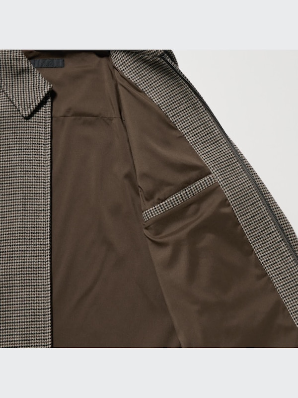 Single Collar Short Blouson (Houndstooth)