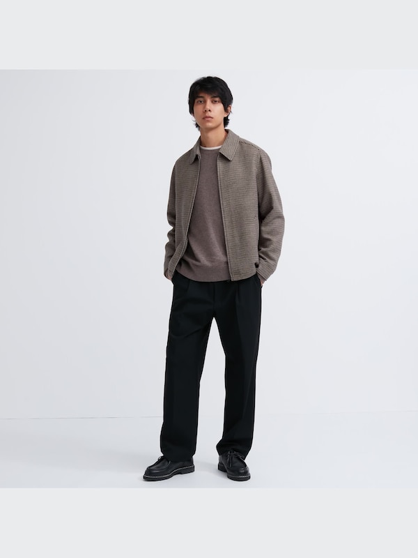 Single Collar Short Blouson (Houndstooth)