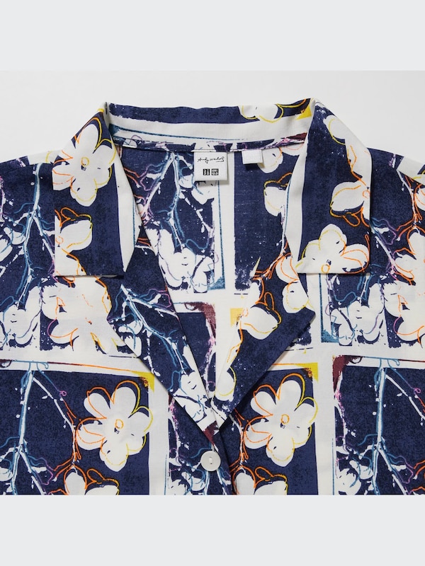 Chemise Manches Courtes Graphique UT Andy Warhol Flowers