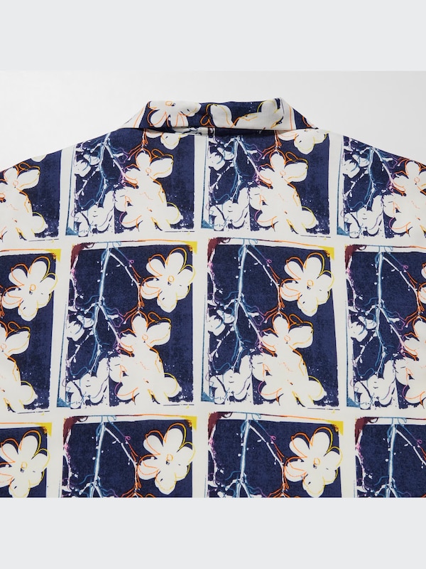 Chemise Manches Courtes Graphique UT Andy Warhol Flowers