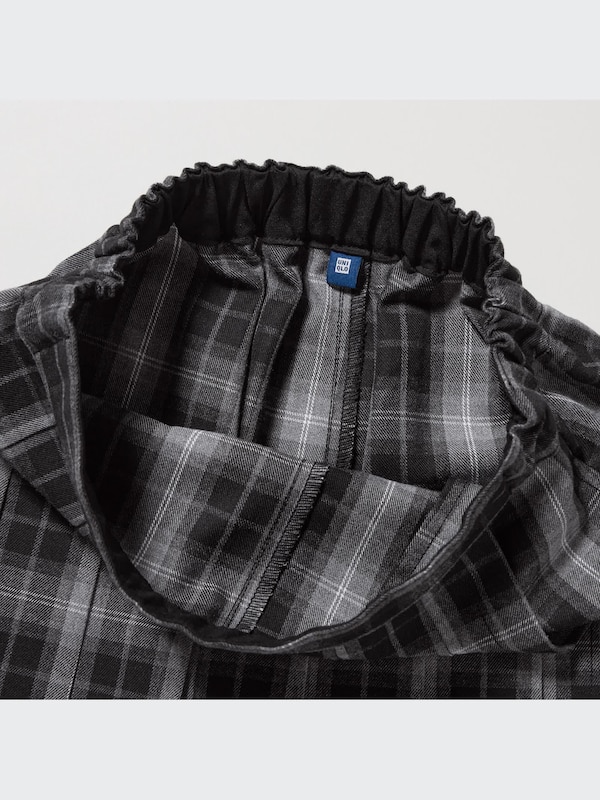 Checked Pleated Mini Skort
