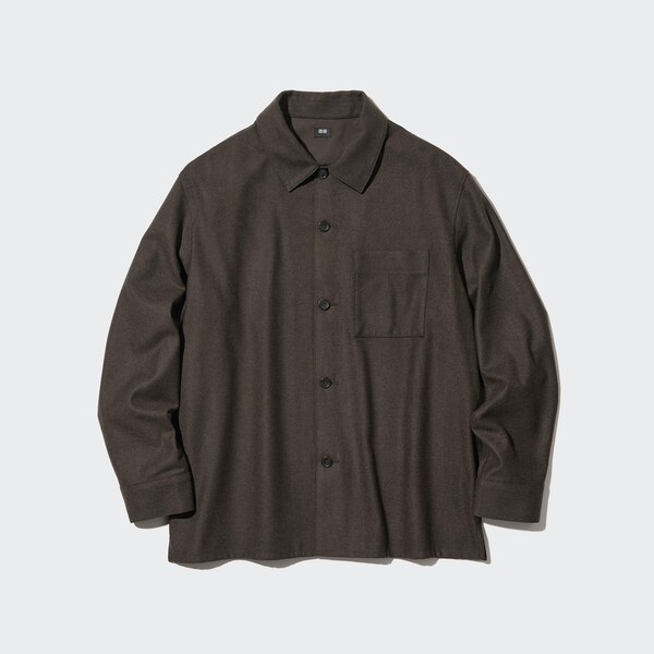 Brushed Twill Overshirt | UNIQLO US