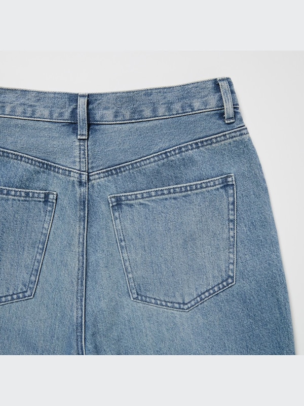 Wide Leg Tapered Jeans