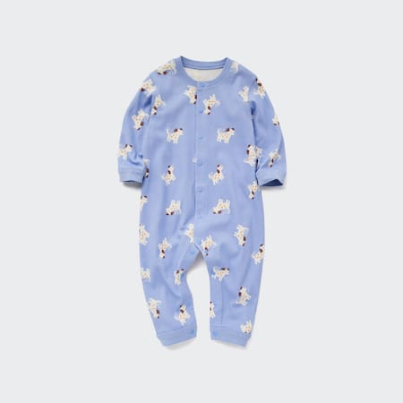 Newborn Joy of Print Ribbed Long Sleeved One Piece Outfit