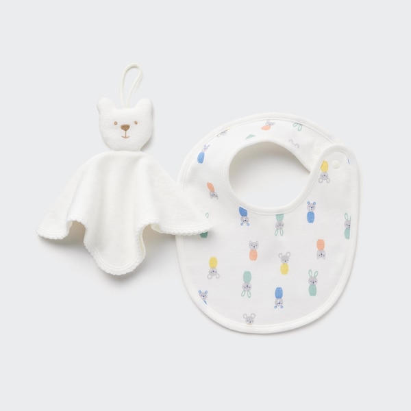 Joy of Print Bear Bib & Towel Set | UNIQLO US