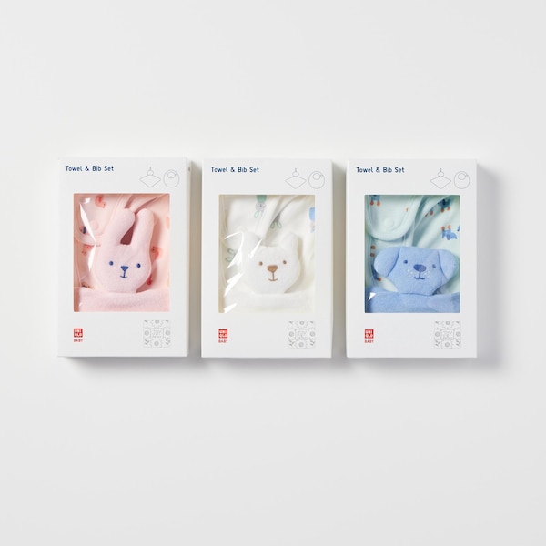 Joy of Print Rabbit Bib & Towel Set | UNIQLO US