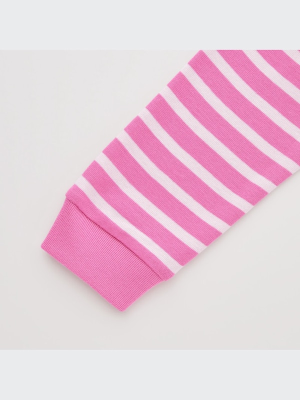 Cotton Striped Crew Neck Long-Sleeve T-Shirt
