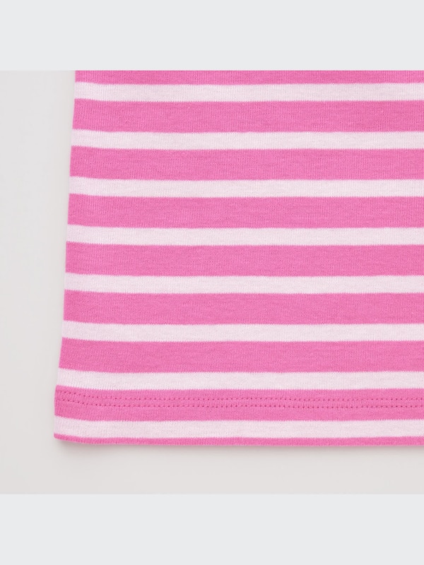 Cotton Striped Crew Neck Long-Sleeve T-Shirt